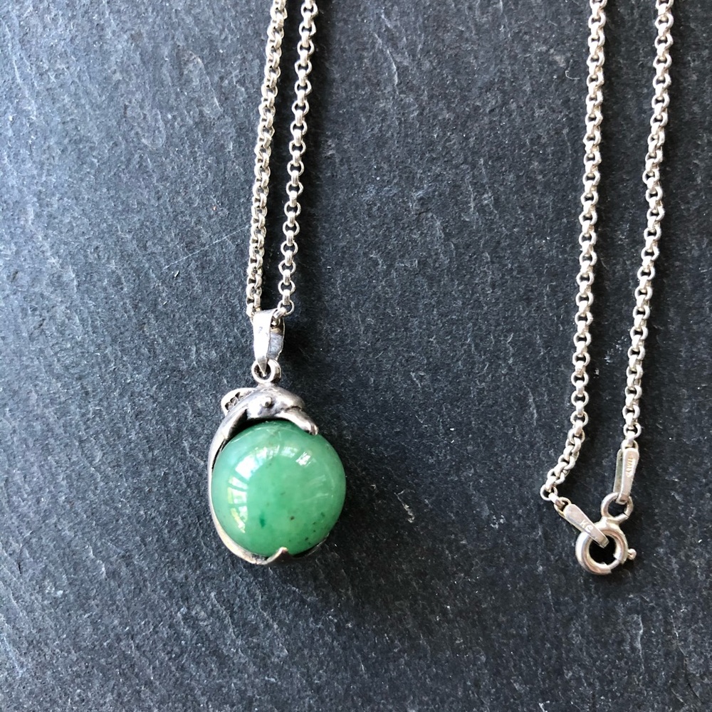 Dolphin sphere necklace
